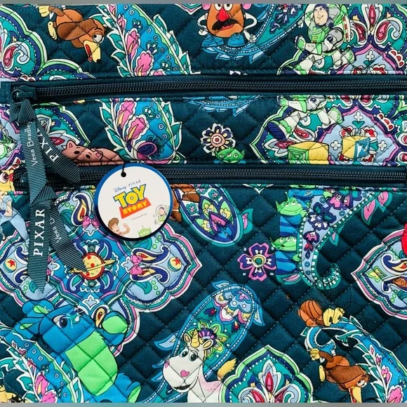 Vera Bradley Disney Pixar Toy Story Andy’s Room Triple Zip Hipster Crossbody bag - Picture 2 of 10